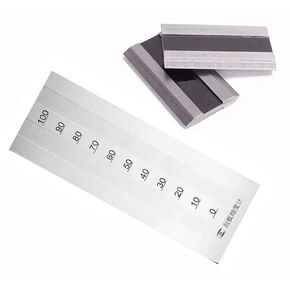 Scraper Fineness Meter Double Channel Fineness Gauge with 2 Scrapers Scale Range 0-100μm Recommended Range 31-70μm Indexing Value 5μm Inclination of Groove 1:1000 in Kuwait