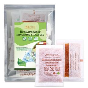 Adsortco 50 جرام (8 عبوات) مجفف قابل لإعادة الشحن، يشير إلى عبوات جل السيليكا، ماصات الرطوبة للتخزين، مزيلات الرطوبة الآمنة للبندقية in Kuwait