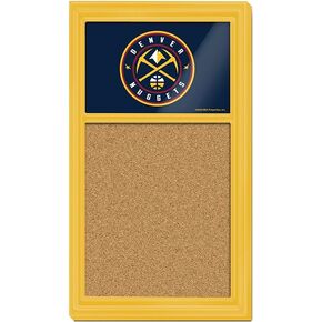 The Fan-Brand NBA Denver Nuggets: Secondary Logo - Cork Note Board- Sports Decor for Home, Game Room, Fan Cave & Garage - USA Made in Kuwait