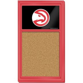 The Fan-Brand NBA Atlanta Hawks: Cork Note Board- Sports Decor for Home, Game Room, Fan Cave & Garage - USA Made in Kuwait