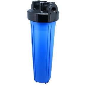 20" Neo-Pure Black/Blue Filter Housing | Blue Sump with Black Cap | No Pressure Relief or Standard Cap | 1 Inch NPT Connection | Durable High-Capacity Water Filtration Housing in Kuwait