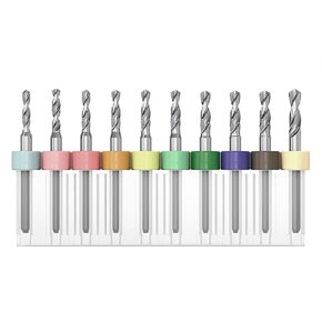 Twist Drill Bits,Metal Bit,PCB Set 2.1Mm to 3Mm for Print Circuit Board Jewelry CNC Engraving 10Pcs in Kuwait