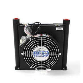 AJ1025T-CA Oil Cooling Heat Exchanger with 25L/min Flow Rate Oil Radiator Air Cooler for CNC Hydraulic System Efficient Shock Absorption(AC380) in Kuwait