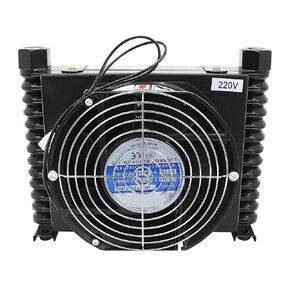 Oil Cooling Heat Exchanger Radiator Oil Cooler Plate Pin AL609T-CA 10L/min Flow Hydraulic System Efficient Shock Absorption(AC110) in Kuwait