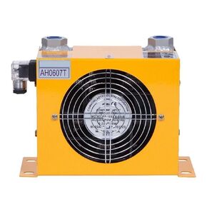 AH0607T-CA Hydraulic Air Cooler Aluminum Alloy DC AC Electric Fan Oil Radiator Plate Heat Exchanger Efficient Shock Absorption(DC12) in Kuwait