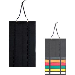 حامل عرض حزام الكاراتيه 12 حزامًا من Endysis - حامل معلق قابل للتعديل للتايكوندو والفنون القتالية | تصميم أنيق بحبل، مثالي للدوجو والمنازل in Kuwait