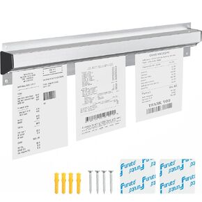 طلب حامل تذكرة للمطعم | رف فحص من الألومنيوم مثبت على الحائط مقاس 36 بوصة | حاجز تذكرة معدني متين للمطبخ والخدمة in Kuwait