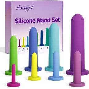 طقم تدريب قاع الحوض: مجموعة عصا سيليكون بتصميم ناعم ومرن للتقدم اللطيف، 8 أحجام مختلفة in Kuwait