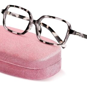 livho Blue Light Glasses for Women – Y2K Aesthetic Frame with Blush Pink Case, 90s Vibe for Screen Time Blue Light Blocking in Kuwait