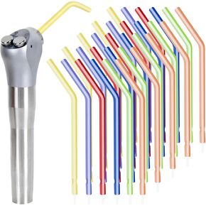 1000 قطعة من رؤوس حقن المياه والهواء الاحترافية للأسنان، فوهات ري الفم للاستعمال مرة واحدة لتنظيف الأسنان، طرف منحني لوحدة طب الأسنان - 4 أكياس محكمة الغلق (250/صندوق) in Kuwait