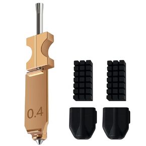 مجموعة Hotend 0.4 مم مطورة لـ Flashforge AD5X فوهة سريعة الانفصال، فوهة سريعة الفك، سخان كتلة، أنبوب الحلق مع غطاء سيليكون 2PK وفرشاة فوهة 2PK ملحقات الطابعة ثلاثية الأبعاد in Kuwait