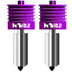 قطعتان مطورتان 0.4 مم H2D/H2S/H2C/P2S Hotend مع طلاء MPVD مضاد للالتصاق - فوهة P2S من الفولاذ المقوى عالي السرعة لطابعات Bambu Lab P2S، وسلسلة H2، وA1/A1MINI ثلاثية الأبعاد، وقطع غيار وملحقات مختبر الخيزران in Kuwait
