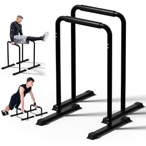 Outdoor Basic 2-in-1 Adjustable Dip Bar Station - Heavy Duty Parallel Bars with Connecting Parts, Extra Tall & Thickened Steel Design for Home Gym, Calisthenics & Strength Training (Dip Bar Pro) in Kuwait