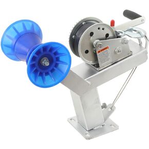 ecutee 1200 رطل قدرة قارب مقطورة ونش الوقوف مع الأسطوانة قابل للتعديل 3 "x4" مقطورة ونش جبل لقوارب الصيد القوارب البخارية المجلفن إطار مقاوم للتآكل غير الصفر البولي يوريثين الأسطوانة in Kuwait