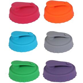 6Pcs Silicone Slim Can Lid Covers for Soda Beer Energy Drinks Juice Beverage Protectors Reusable Dustproof Can Caps Lid in Kuwait