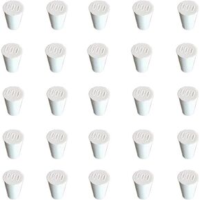 سدادات مطاطية للمختبر من 33 مم إلى 42 مم، سدادات مطاطية بيضاء مقاس 8 تستخدم لإغلاق زجاجات البالونات، دورق مخروطي وما إلى ذلك (4، 8#) in Kuwait