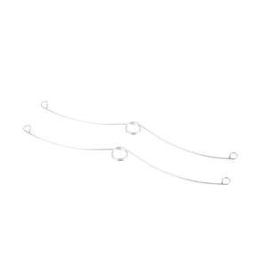 2 قطعة زنبركات مروحة العادم مشابك تشكيل الأسلاك 15.5/19/21 سم مشابك زنبركية فضية (21 سم) in Kuwait