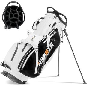 14-Way Golf Bags for Men, Leather Golf Stand Bag with Cooler Pouch, Rangefinder Pouch, Rain Cover Hood in Kuwait