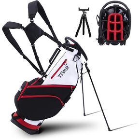 Golf Stand Bag - 14-Way Full-Length Dividers,Golf Bag with 8 Spacious Pockets - Lightweight Golf Bag for Men and Women with 3D Hip Pad, Stable Legs & Phone Holder in Saudi Arabia