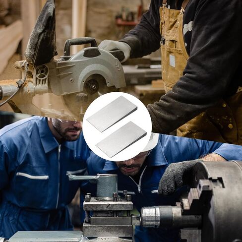 10 Pcs Metal Wedge Shims, Steel Flange Wedge, 4'' X 2'' Triangle Welding Wedges for Machine,lathes(Silver) in Kuwait