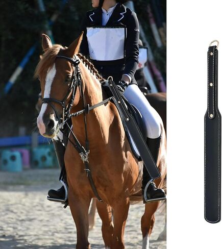 مجداف جلدي مقاس 17.12 بوصة لركوب الخيل سوط لتدريب الفروسية in Kuwait