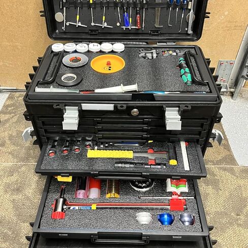 6 Pack Tool Box Foam Inserts, 2 Sizes Polyethylene Foam Sheets for Tool Cases Professional Shadow Insert & Kaizen Organizer, Toolbox Liner for Hard Case Storage (4pcs 16"x12"x1" & 2pcs 16"x12"x1.6") in Kuwait