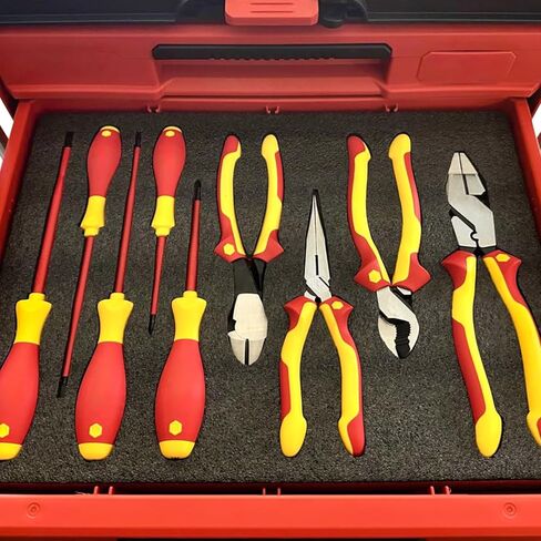 6 Pack Tool Box Foam Inserts, 2 Sizes Polyethylene Foam Sheets for Tool Cases Professional Shadow Insert & Kaizen Organizer, Toolbox Liner for Hard Case Storage (4pcs 16"x12"x1" & 2pcs 16"x12"x1.6") in Kuwait