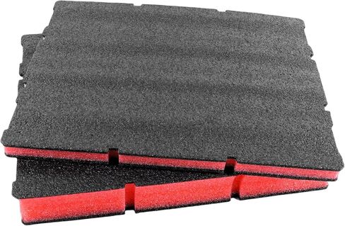 2 Pack Foam Inserts Compatible with 8442 Series Drawer Tool Box, Replacement for 8452, 25mm and 60mm Red & Black Foam Inserts in Kuwait