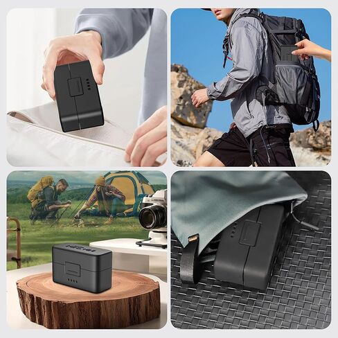 حقيبة حمل متوافقة مع DJI Mic Mini، حافظة حماية صلبة مقاومة للماء من السيليكون للسفر لميكروفون DJI Mic Mini - أسود in Kuwait