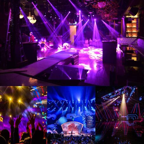 ضوء كرة ديسكو، 3 وات LED أبيض PinSpot لإضاءة كرة Mirro، أضواء مسرح DJ ذات بقعة الدبوس (غلاف أسود) in Kuwait