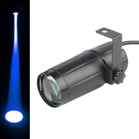Disco Ball Light, 3W Led White PinSpot for Light up Mirro Ball, Pin spot DJ Stage Lights (Black Shell) in Saudi Arabia