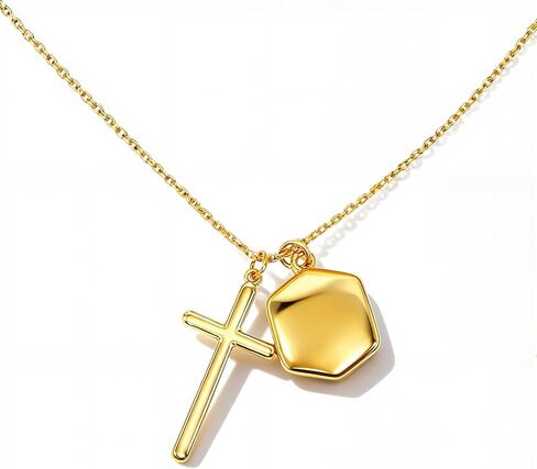18K Gold Plated Adjustable Bean Pendant Necklace for Women | Trendy Minimalist Gold Jewelry Gift | Hypoallergenic & Lead-Free in Saudi Arabia