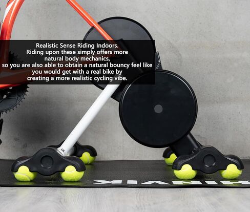 محول أقدام الروك المفاجئة لركوب الدراجات في الأماكن المغلقة من أجل Wahoo Kickr Core 1، 4 محولات مع 8 كرات تنس، ثبات، مرونة معززة in Kuwait