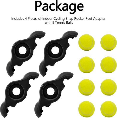 محول أقدام الروك المفاجئة لركوب الدراجات في الأماكن المغلقة من أجل Wahoo Kickr Core 1، 4 محولات مع 8 كرات تنس، ثبات، مرونة معززة in Kuwait