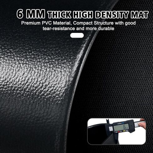 Bike Mat | 2Pack, 30" x 12" Exercise Bike Mat/Treadmill Mat for Hardwood Floors or Carpet, Non-Slip Sweat-Proof Exercise Equipment Mat for Bike Trainer/Stationary Spin Bike in Kuwait