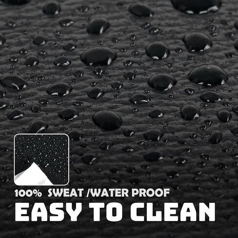 Bike Mat | 2Pack, 30" x 12" Exercise Bike Mat/Treadmill Mat for Hardwood Floors or Carpet, Non-Slip Sweat-Proof Exercise Equipment Mat for Bike Trainer/Stationary Spin Bike in Kuwait