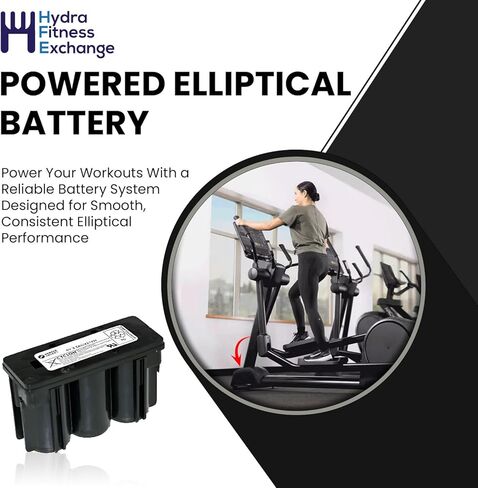 H.F Exchange Rechargeable Battery Pack - Sealed Lead Acid 6v Battery - Long-Lasting Power in Exercise Equipment - Battery for Bike and Elliptical - Deep Cycle Backup Works with Life Fitness in Kuwait