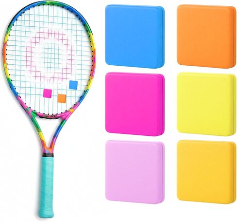 6pcs Tennis Vibration Dampener, 2.3 Inch Square Silicone Tennis Racquet Dampeners Racket String Shock Absorber in Saudi Arabia
