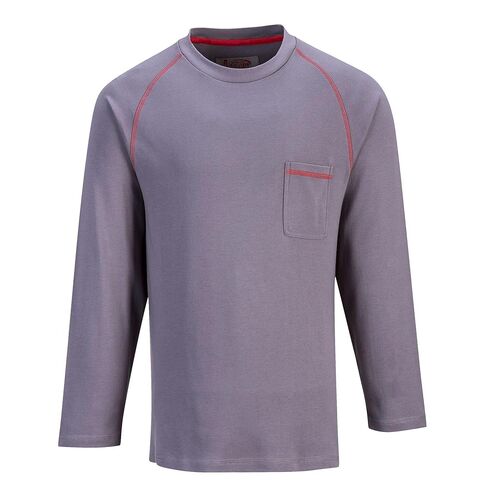 Portwest FR01 Bizflame Flame Resistant Crew Neck Sweatshirt Gray, 3X-Large in Kuwait