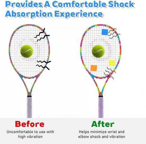 6pcs Tennis Vibration Dampener, 2.3 Inch Square Silicone Tennis Racquet Dampeners Racket String Shock Absorber in Saudi Arabia