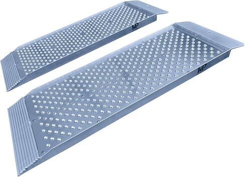Dual Runner Shed Ramps with Punch Plate Surface & 1,500 lbs. Weight Capacity - 12" Wide, 3' Long (Sold in Pairs) in Saudi Arabia