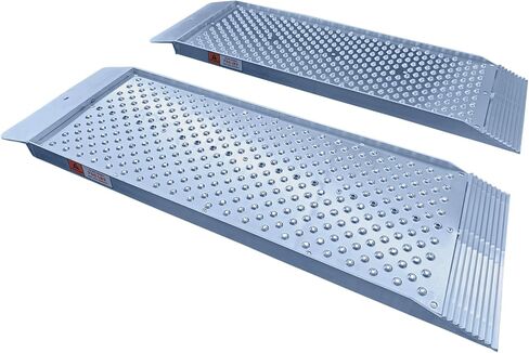 Dual Runner Shed Ramps with Punch Plate Surface & 1,500 lbs. Weight Capacity - 12" Wide, 3' Long (Sold in Pairs) in Saudi Arabia