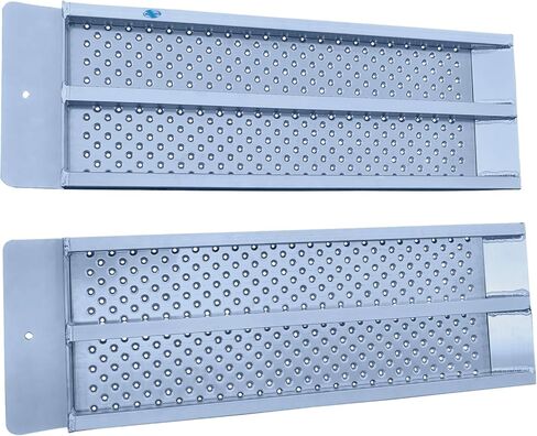 Dual Runner Shed Ramps with Punch Plate Surface & 1,500 lbs. Weight Capacity - 12" Wide, 3' Long (Sold in Pairs) in Saudi Arabia