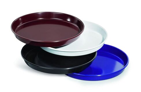 G.E.T. ST-12-1-R Round Beer Serving Tray, 12", Red (Set of 12) in Saudi Arabia