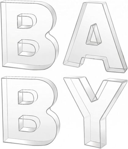 صواني تشاركوتيري من الأكريليك الشفاف مقاس 10 بوصات (4 قطع) - صناديق عرض طعام قابلة لإعادة الاستخدام وقابلة للتعبئة لاستحمام الأطفال وكشف الجنس وطاولات الحلوى in Kuwait