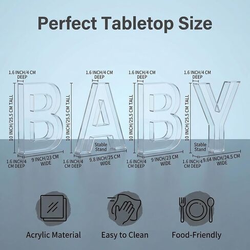 صواني تشاركوتيري من الأكريليك الشفاف مقاس 10 بوصات (4 قطع) - صناديق عرض طعام قابلة لإعادة الاستخدام وقابلة للتعبئة لاستحمام الأطفال وكشف الجنس وطاولات الحلوى in Kuwait