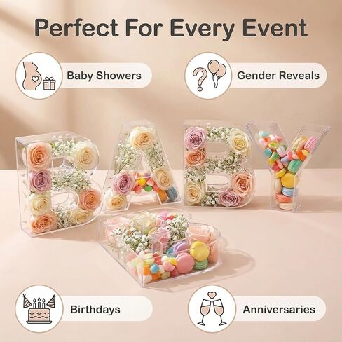 صواني تشاركوتيري من الأكريليك الشفاف مقاس 10 بوصات (4 قطع) - صناديق عرض طعام قابلة لإعادة الاستخدام وقابلة للتعبئة لاستحمام الأطفال وكشف الجنس وطاولات الحلوى in Kuwait