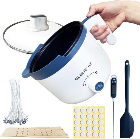 Candle Melting Pot, Electric Wax Melter for Candle Making with Pouring Spout, Non-Stick Small Candle Making Pouring Pot in Kuwait