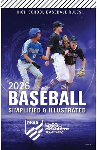 2026 NFHS Baseball Simplified & Illustrated Book | National Federation High School in Saudi Arabia