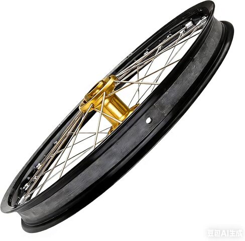 Motorcycle Rim Strips, Heavy-Duty Rubber Rim Tape with Pre-Drilled Valve Stem Hole Spoke Nipple Puncture Protection for Off-Road Dirt Bikes & Street Motorcycles in Kuwait